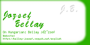 jozsef bellay business card